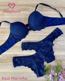 CONJUNTO TRIO TACTEL E RENDA ANTIALERGICO CORPO FINO
