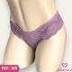 TANGA DE TACTEL COM RENDA LATERAL FORRADA