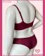 CONJUNTO TRIO PLUS SIZE PRE MOLDADO TACTEL REFORCADO COM RENDA, FIO DUPLO E TANGA
