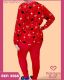 CONJUNTO PIJAMA ADULTO FEMININO DE MALHA SUEDINE ESTAMPADO