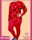 CONJUNTO PIJAMA ADULTO FEMININO DE MALHA SUEDINE ESTAMPADO