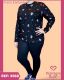 CONJUNTO PIJAMA ADULTO FEMININO DE MALHA SUEDINE ESTAMPADO