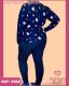 CONJUNTO PIJAMA ADULTO FEMININO DE MALHA SUEDINE ESTAMPADO
