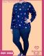 CONJUNTO PIJAMA ADULTO FEMININO DE MALHA SUEDINE ESTAMPADO
