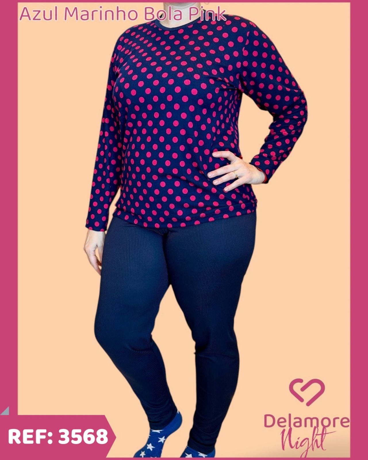 CONJUNTO PIJAMA ADULTO FEMININO DE MALHA SUEDINE ESTAMPADO